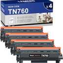 LEMERO UEXPECT TN760 Toner Compatible for Brother Printer Replacement for Brother TN760 TN-730/TN-760 TN730 High Yield for MFC-L2710DW MFC-L2717DW HL-L2350DW HL-L2395DW DCP-L2550DW Printer, 4 Pack