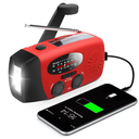 Emergency Hand Crank Radio with LED Flashlight for Emergency, AM/FM NOAA Portable Weather Radio with 2000mAh Power Bank Phone Charger, USB Charged & Solar Power for Camping, Emergency