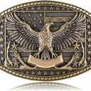 Belt Buckle Men- American Flag Western Cowboy Eagle Belt Buckle Halloween Belt Costume Accessories for Women Men