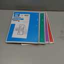 Mead Spiral Notebook, 4 Pack, 1 Subject, Wide Ruled Paper, 7-1/2" x 10-1/2", 70 Sheets per Notebook, Colors Will Vary (930200-ECM25)