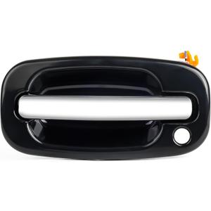 Exterior Outside Door Handle Front Left Driver Side Fits for 1999-2007 Chevrolet Silverado, Cadillac Escalade, Suburban, Tahoe, Avalanche, GMC Yukon Sierra, Replaces 15745149 15034985