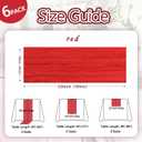 6 Pack Red Cheesecloth Table Runner 10ft Boho Gauze Fabric Cheese Cloth Table Runner 35 x 120 Inch Rustic Sheer for Holiday Baby Shower Home Dcor Party Wedding Decoration
