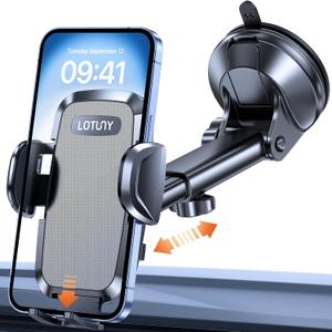Phone Holders for Your Car, Upgraded Rotatable Base Phone Holder for Car Dashboard Windshield, Universal Cell Phone Holder Automobile Cradle for iPhone Samsung Google and All Smartphones, Black Phone Holders for Your Car, Upgraded Rotatable Base Phone Holder for Car Dashboard Windshield, Universal Cell Phone Holder Automobile Cradle for iPhone Samsung Google and All Smartphones, Black
