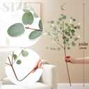 Giegxin 6 Pcs 30" Extra Long Artificial Eucalyptus Stems, Tall Greenery Stems, Fake Eucalyptus Plants for Large Vases, Wedding & Home Party Decor, Realistic Silk Leaves