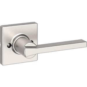 Kwikset Casey Dummy Door Handle, Single Sided Lever for Closets, French Double Doors, and Pantry, Satin Nickel Non-Turning Reversible Interior Push/Pull Lever, with Microban Protection (1 Pack)