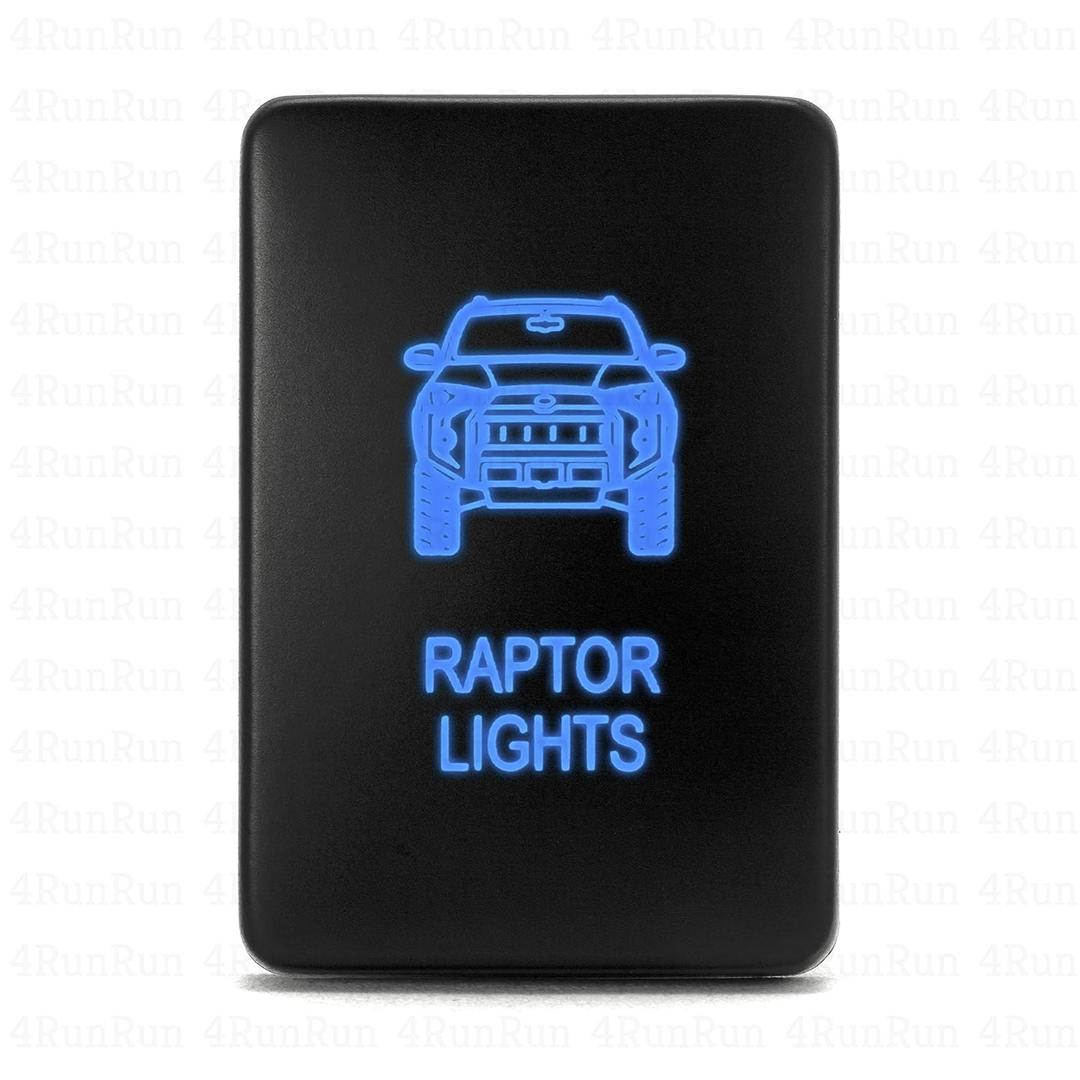 Raptor Light Switch Compatible with 5th Gen 4Runner Blue Push Button 32mm and Fuse Tap