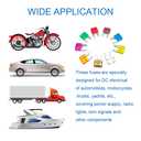 Car Fuses Assortment Kit, 45Pcs Blade-Type Automotive Fuses, Amp Fuse Kit, (5A/ 7.5A/10A/15A/ 20A/25A/30A/ 35A/ 40A), Replacement Fuses for Car Boat Truck Motorcycle RV (Small Fuse)