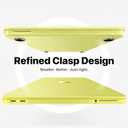 Macaset for MacBook Neo Case 13 inch 2026 (A18 Pro, Model A3404), Precision 1:1 Fit | True-to-Original Color | Matte Hard Shell, Yellow Cover Scratch & Fingerprint Resistant - Citrus Clear