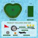 Wekin Floating Golf Green 35"x28" for Pool & Lake, Putting Green Mat with Golf Balls & Accessories, Water Golf Chipping Mat for Backyard, Outdoor Games
