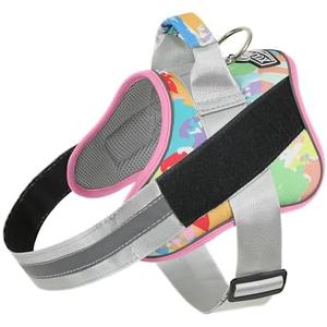 Bolux Dog Harness, No-Pull Reflective Dog Vest, Breathable Adjustable Pet Harness with Handle for Outdoor Walking - No More Pulling, Tugging or Choking (Medium (Pack of 1), OilPainting)