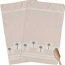 Palm Tree Kitchen Towels Beige Tropical Plant 16x28 Inches Soft Kitchen Dish Cloth,Cotton Tea Towels/Bar Towels/Hand Towels (2 Pack)