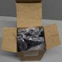 10 Pack Adjustable Shelf Brackets for Double Track System Closet Organization Heavy Duty Wire Shelf Brackets (Black,7 Inches)