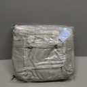 Insulated Lunch Bag Women Large Lunch Tote Bag Box Bags Boxes with Shoulder Strap Adult for Women Men Work Grey Green with Water Bottle Holder (16.5L)