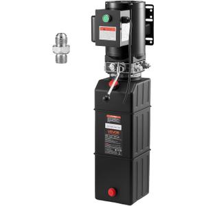 Vevor Hydraulic Pump 15 Quart Hydraulic Motor Hydraulic Lift Single Phase Car Lift 3450 RPM Dump Trailer 208-230 Volt Portable Car Lift 2 Horsepower Auto Lift Vehicle Lift Portable Power Press