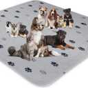 GOGREEN Waterproof Reusable Pets Training Pads Washable Pee Pads for Dogs, Puppy Pads for Potty Training with Leakproof Bottom (1 Pack, 72"x72")