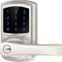 HIDALIFE Keyless Entry Door Lock, Electronic Keypad Door-Lock with Handle, Touchscreen, Auto-Locking, Anti-peep Password, Easy to Install for Front Door, Home, Office, Satin Nickel