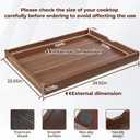 Wooden Noodle Board Stove Top Cover For Gas Burners & Electric Stoves