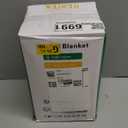 Heated Blanket Electric Throw, Soft Flannel Heating Blanket with 8 Hours Auto Off 10 Fast Heating Levels Machine Washable Sherpa Heated Blanket with Overheating Protection (Throw (50" x 60"), Khaki)