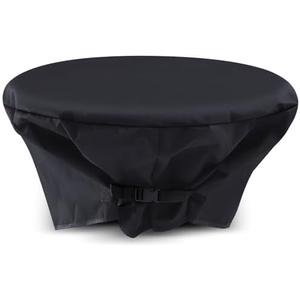 Yoojahow Spillway Bowl Cover Outdoor Fountain Garden Statue Protective Cover 33 Inch Dia Waterproof Windproof Oxford Cloth with Heavy Duty Buckles