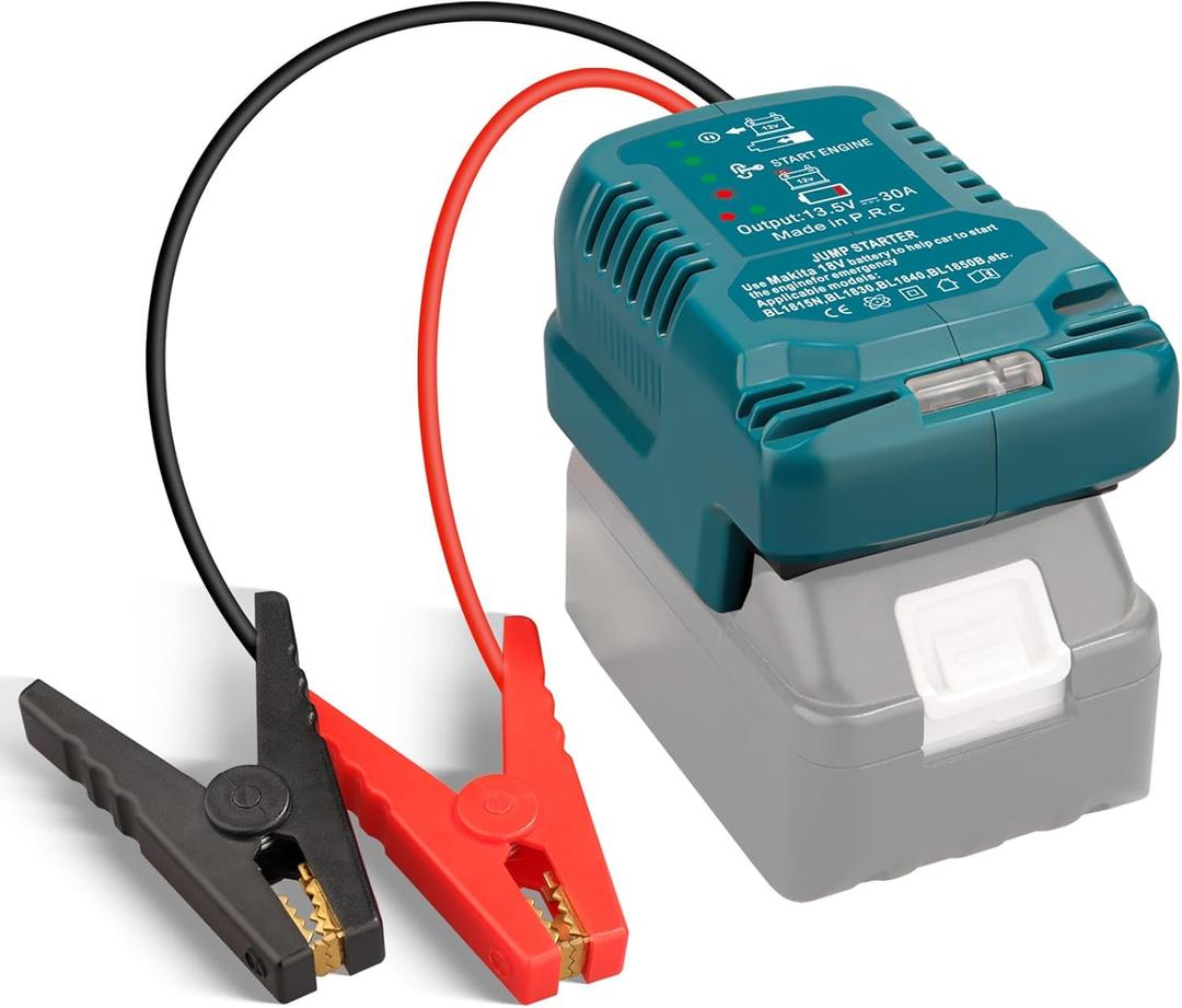 Car Jumper Starters Adapter for Makita 18V Battery, 11AWG Cable Convert to Jumper Starter Automotive Booster, Jump kit Cable for Car Battery (NO Battery)