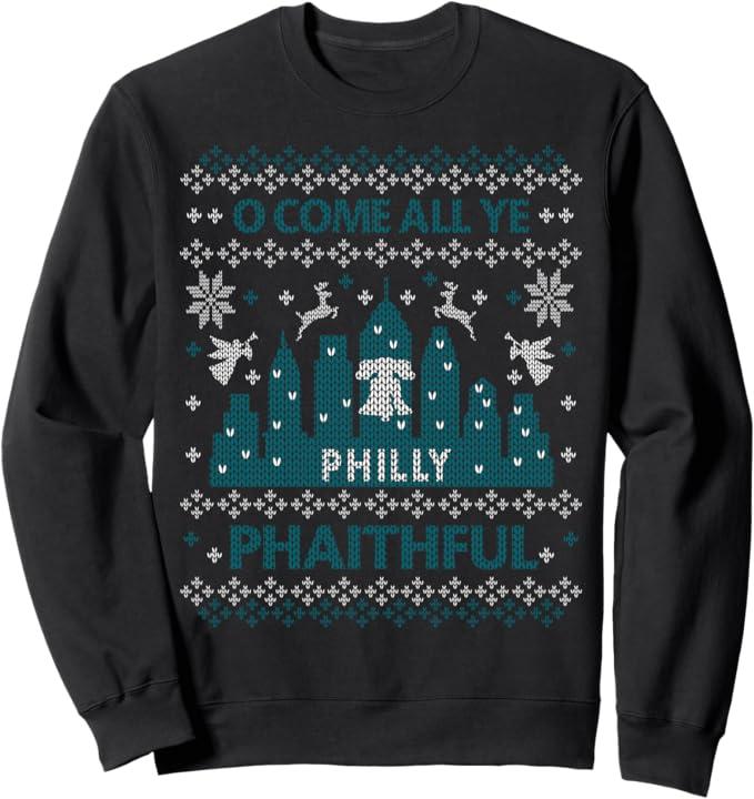 Philly Faithful Funny Philadelphia Philly Fan Ugly Christmas Sweatshirt