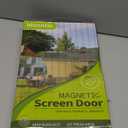 Magnetic Screen Door- Fit for Door Size:36x80 Inch, Screen Itself Size:38"x82", Hands Free Mesh Partition,Heavy Duty Screen Door Mesh Curtain Keeps Bugs Out, Frame Hook & Loop, Pet and Kid Friendly (Polyester-Black)