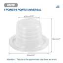 2 x Universal Faucet Leak Proof Sealing Gasket in Silicone Material,Water Pipe Silicone Rubber Hose Gasket Washers, Outdoor Faucet Repair Kit 50Pcs-White