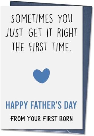 Ithmahco Father's Day Card Funny, Father day Gifts For Dad, Happy Father Days Card, Fatherday Gifts For Dad From Daughter, Son, Funny Fatherday Cards From Wife, Set Of 5