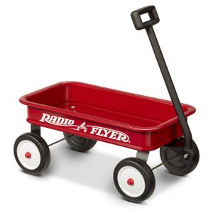 Radio Flyer Mini Classic Red Wagon for Kids, 16.5" Toy Wagon For Kids Aged 1.5+, Play-Size Version of the Classic, Durable Rolling Wheels & Steel Body, Working Handle, For Toys, Crafts & Gift Displays