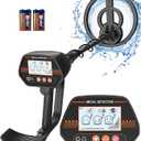MD-4070 Metal Detector for Kids, Easy to use, Fun LCD Display, Lightweight &Adjustable Starter Kids Metal Detector, 8" Waterproof Coil, Beach/Backyard Hunting, STEM Gifts for Kids Ages 8-12