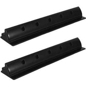 Solar Panel Bracket Kit 2Pcs Solar Panel Mounting Rail, End Clamps for Tin Flat Sheet Roof, Marine Caravan Motorhome RV Roof Installation Clamps Black