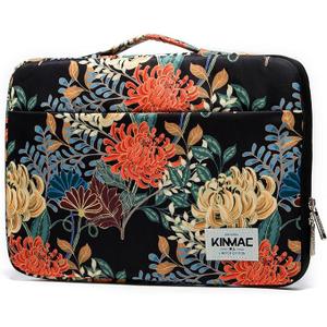 Kinmac 360 Heavy Duty Protective Laptop Computer Sleeve case Bag Cover with Handle for MacBook Pro 14 inch,14 inch-14.4 inch HP Lenovo Dell ASUS Acer Laptop (Banana Leaf) (13.5 inch-14 inch)