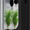 zazzy Grow Tent 3x3 FT, 36"x36"x72" Plant Tent Growing Tent High Reflective Mylar with Observation Window and Removable Floor Tray for Hydroponics Indoor Plant Growing