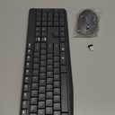 Logitech MK270 Wireless Keyboard and Mouse Combo for Windows, 2.4 GHz, 8 Multimedia Keys, PC, Laptop, Wireless Keyboard Compact Mouse Combo - Black (1 Pack)