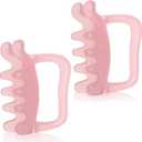 2 Pcs Fascia Cellulite Massage Tool Set - Fascia Release Tools for Neck, Shoulder, Back, Legs, Resin Body Massager Tension Relief Back & Plantar Fasciitis Relief, Pink