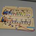 Magnetic Color and Number Maze Board Wooden Montessori Fine Motor Skills Toys for 3 4 Year Old Preschool Learning Activities Classroom Must Haves Sorting Travel Toys for Toddlers Boys Girls