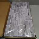 Commomy 12pcs Faux Stone 3D Wall Panels Peel and Stick - 22.8" x 11.8" Thin & UrltraLight Stone Textured Wall Panel for Interior Tile Kitchen, Bedroom,Living Room,TV Background,RV (Covers 22.48 sq.ft)