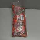 Artificial Fall Hanging Flowers for Decoration, 2pcs Long Vine Fake Flowers Plants Morning Glory, Realistic Faux Petunias for Planter Patio Porch Garden Autumn Outdoors Dec, Orange Red