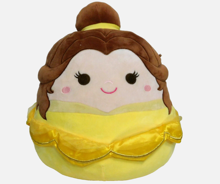 Squishmallow Disney Princess Belle 18 in Beauty and the Beast Plush Toy Yellow
