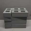 Deekin 12 Pcs Foam Brick Building Blocks for Kids Thick Blocks Foam Large Fake Brick Construction Toy for Stacking Construction, 8 x 4 x 2.4 in (Square Holes)