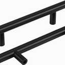 homdiy Black Cabinet Handles 20Pack 3-3/4inch Hole Center Kitchen Drawer Pulls and Knobs Stainless Steel Cabinet Hardware for Bathroom, Cupboard