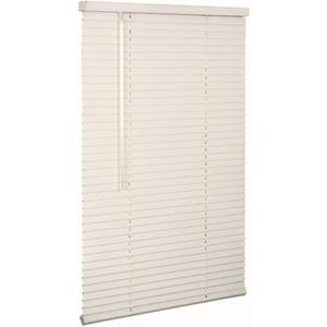 LOTUS & WINDOWARE Cordless 1" Aluminum Mini Blind 46.5" Wide x 36" Long, Alabaster, Room Darkening Metal Indoor Window Blinds for Home and Office