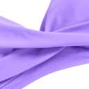 ZAFUL Women High Waisted Bikini Sets Two Piece Swimsuit Push Up Twist Front Ruched Bathing Suit (Purple, M)