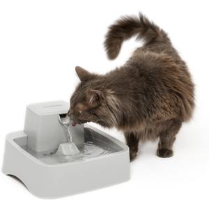 PetSafe Oasys 1/2 Gallon (64 Ounce) Small Pet Fountain - Small Dog and Cat Water Fountain - Dishwasher Safe Filtered Water Dispenser with Flow Control - Easy to Clean - Filters Included