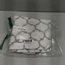 Smiry Round Picnic Tablecloth, Waterproof Elastic Fitted Table Covers for 25" - 30" Tables, Wipeable Flannel Backed Vinyl Tablecloths for Camping, Indoor, Outdoor, White & Dark Grey