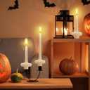 Set of 3 Fall Pumpkin Base Candle, Fall Candle Beautiful Handmade Pumpkin Candles, Thanksgiving Housewarming Gift, Living Rooms, Coffee Table, Halloween Bathroom Decorative(White)