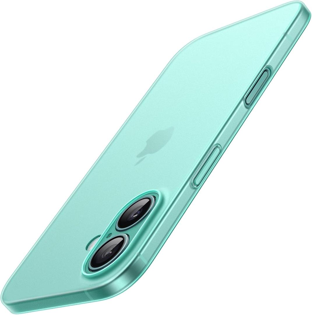 JETech Ultra Slim Case for iPhone 16 Plus 6.7 Inch, Camera Lens Full Protection, Lightweight Matte Finish PP Hard Minimalist Cover (Teal)