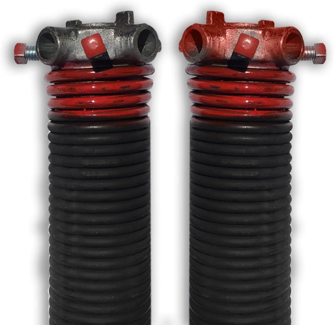 DURA-LIFT .225 x 2" x 29" Torsion Garage Springs (Red, Left & Right Wound)