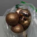 KI Store Brown Bronze Christmas Balls 20pcs 3.15-Inch Christmas Tree Decoration Ornaments for Xmas Tree Holiday Wreath Garland Decor Ornaments Hooks Included