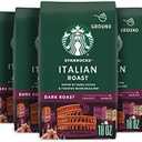 Starbucks Ground Coffee, Dark Roast Hot or Iced Coffee, Italian Roast, Six 18 oz Bags​ BB: 27 JUL 2026